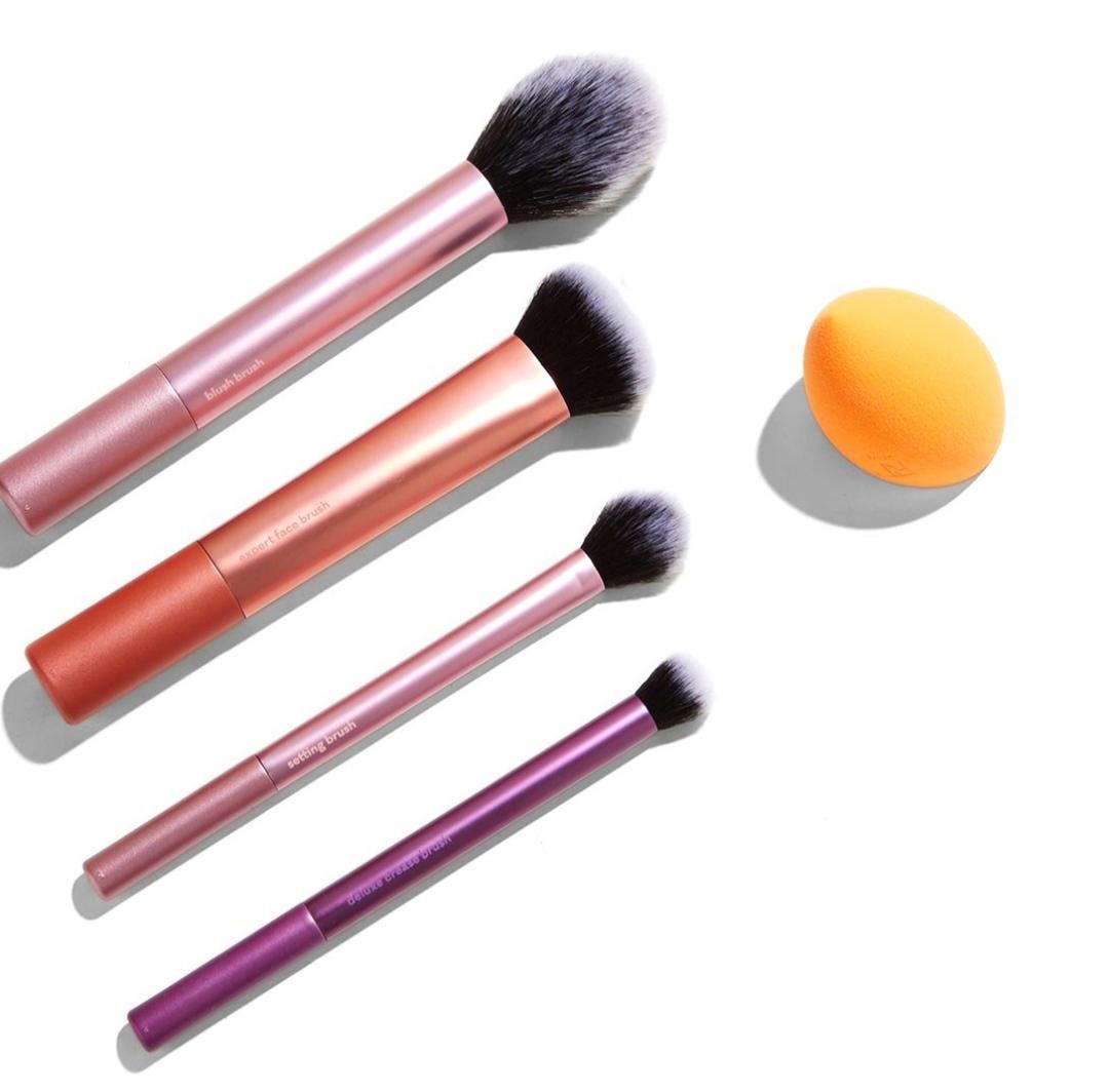Multi-functional makeup brush, makeup egg + four brushes set, real techniques prestige 01786 brush 400/300/402/200 - Image 4