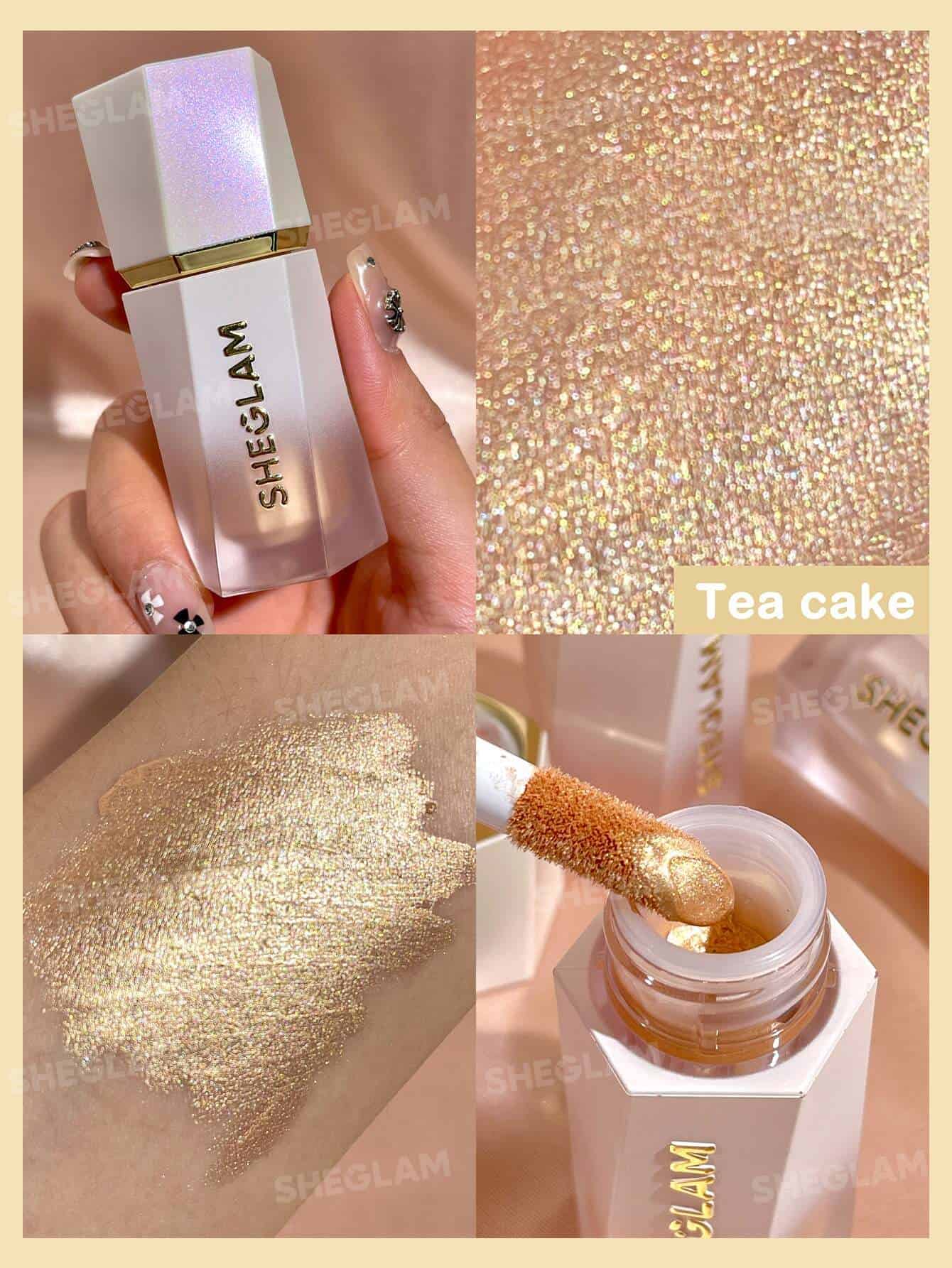 SHEGLAM Glow Bloom Liquid Highlighter – Tea Cake | Buy Online - Image 4